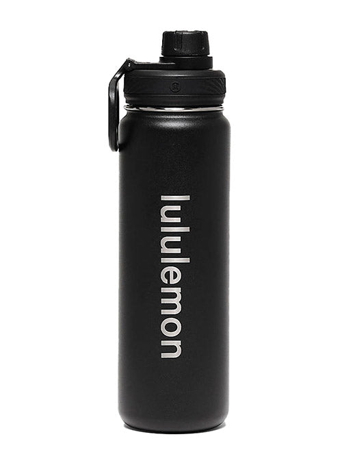 lululemon Back to Life Sport Bottle In Black - Side View 2