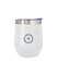 12 oz. Stemless Wine Tumbler in White