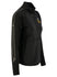 L/S Pennant Sport 3/4 Zip Black In Black - Angled Right Side View