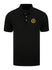 Tri-Blend Pique Polo In Black - Front View