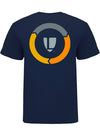 Classic Cotton Logo T-Shirt - Navy - Back View