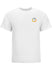 Classic Cotton Logo T-Shirt in White - Front View. Legends logo is on top left of shirt.