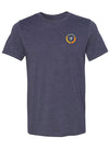 Cotton/Polyester Logo T-Shirt - Heather Midnight Navy