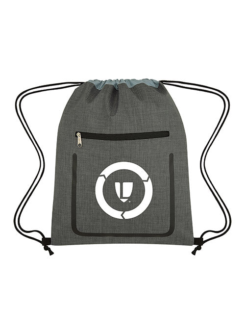 Drawstring Bag in Gray